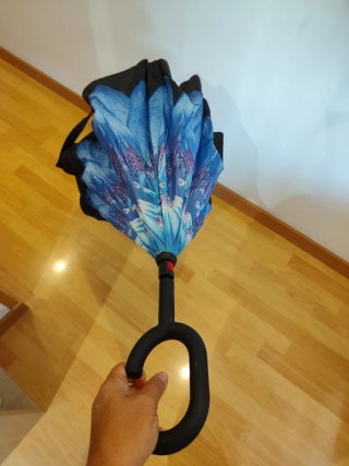 Paraguas Automático Antigoteo Floral
