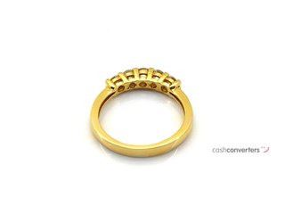 sortija oro 18k con piedra con diamante