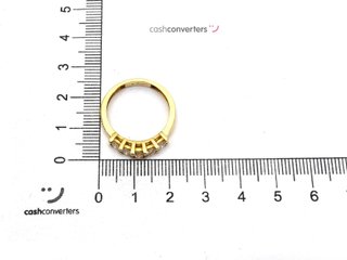 sortija oro 18k con piedra con diamante