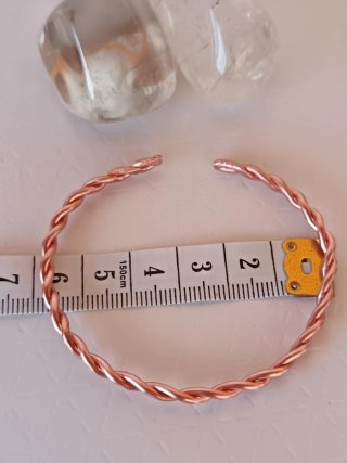 Pulsera artesanal cobre trenzado para hombre