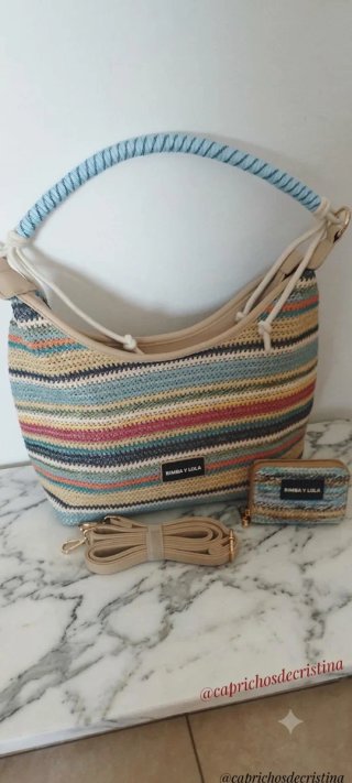 Bolso y Cartera Multicolor.SOLO ENVIO