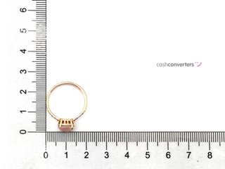 sortija oro 18k con piedra con diamante,cuarzo