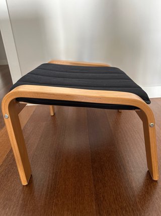 Poggiapiedi Poäng Ikea in legno nero