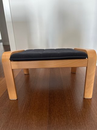 Poggiapiedi Poäng Ikea in legno nero
