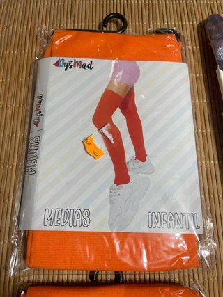Leggings y Medias Naranjas Talla Única
