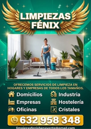 Limpiezas generales a particulares y profesionales