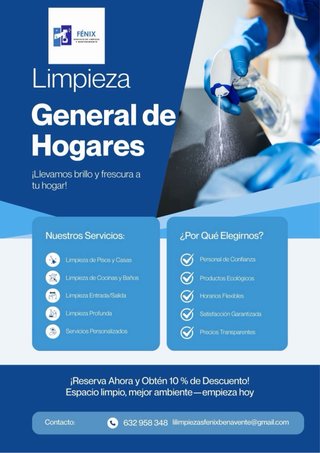 Limpiezas generales a particulares y profesionales