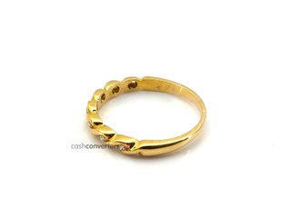 sortija oro 18k con piedra con diamante