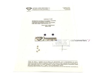 pendientes oro 18k con piedra con diamante