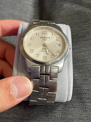 Reloj Tissot PR100 Plata y Blanco