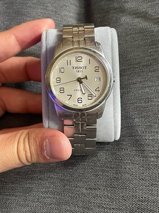 Reloj Tissot PR100 Plata y Blanco