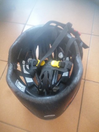Casco de bicicleta MERCIER rojo y gris