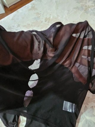 Blusa Fashion Nova Malla Transparente