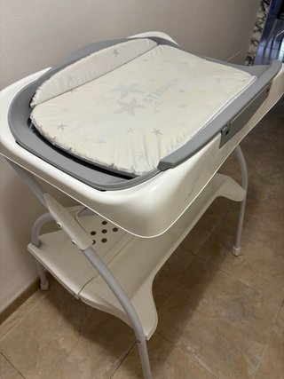 Bañera bebé 2 piezas con soporte