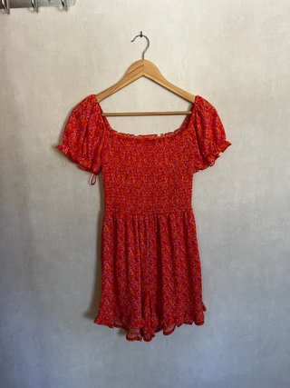 Vestido-pantalón corto estampado floral
