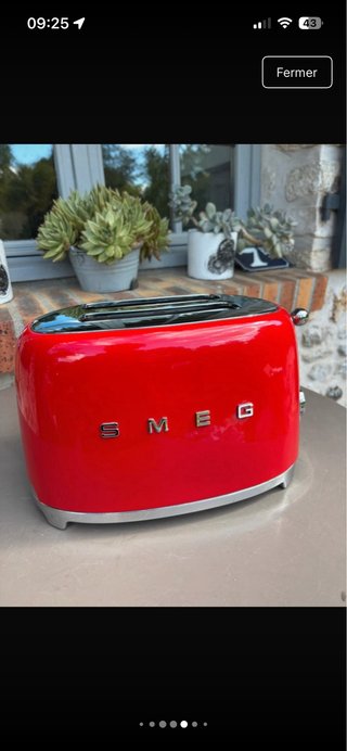 Tostadora Smeg Roja