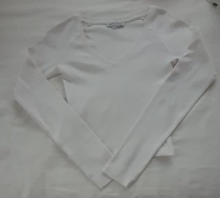 Camiseta manga larga escotada