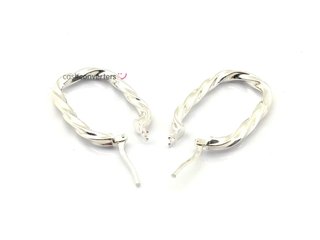 argollas plata 925mm