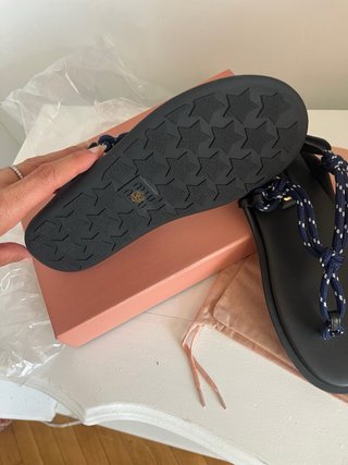 Sandalias Miu Miu Negras y Azules