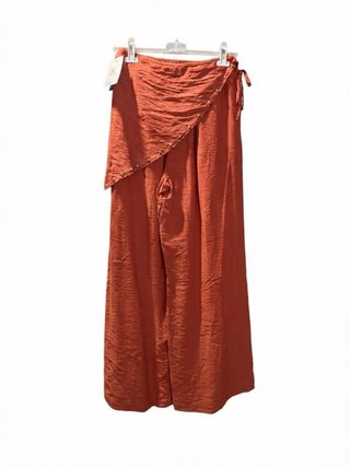 Pantalón pañuelo ancho naranja