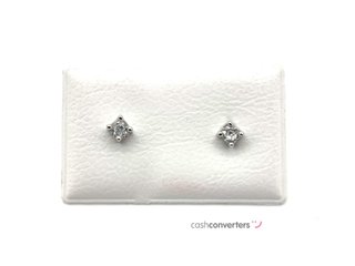 pendientes plata 925mm con piedra con circonita