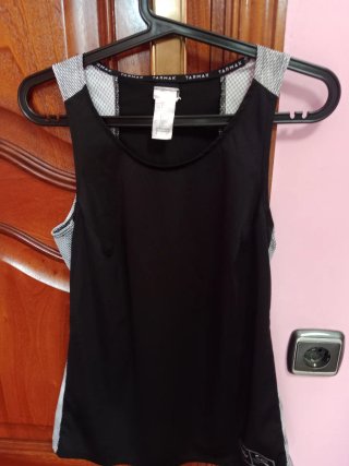 Camiseta de tirantes Tarmak negra
