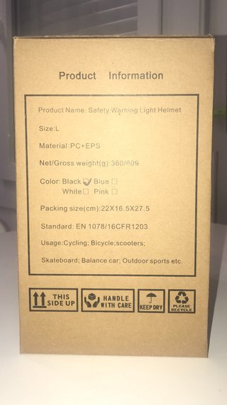 Casco de seguridad con luz de advertencia
