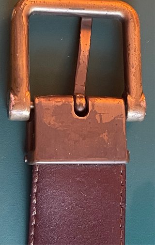 Cintura Burberry Beige/Rosso Tartan Fibra Tessile