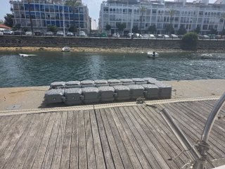 Flotadores Náuticos Modulares, plataforma flotante