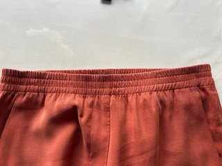 Pantalón recto Mango naranja