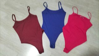 Lote 3 bodys tirantes