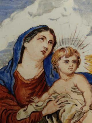 Madonna in ceramica 14,5x20 cm
