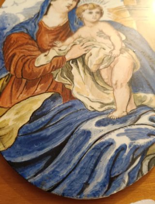 Madonna in ceramica 14,5x20 cm