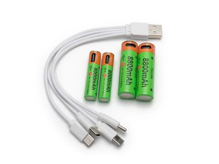Pilas/baterías USB C Recargable
