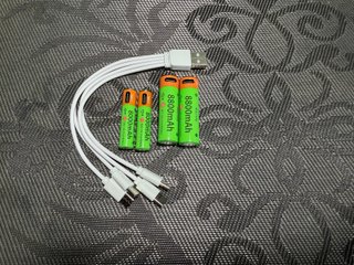 Pilas/baterías USB C Recargable