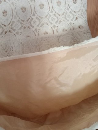 Vestido fiesta/coctel blanco encaje