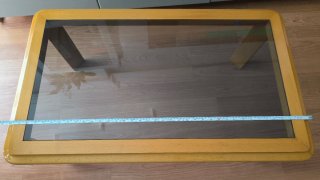 Mesa de centro madera y cristal