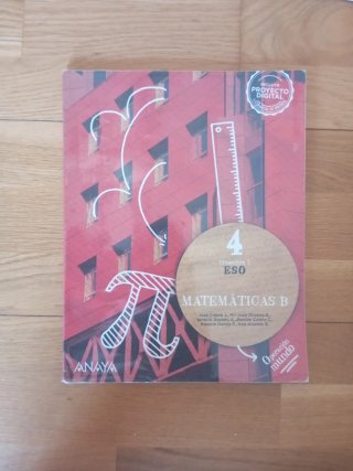 Libro Matemáticas B 4o de ESO