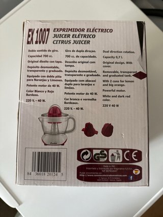 Exprimidor Eléctrico Comelec EX 1007