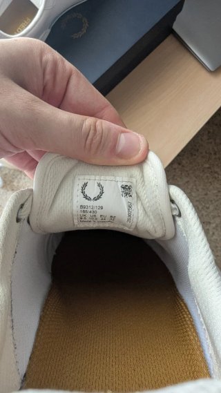 Zapatillas Fred Perry B722 Piel Hombre Blancas