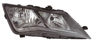 Faro IZQUIERDO O DERECHOdo Electrico Con Motor, Interior Negro (H7/H7) para Seat LEON 2012