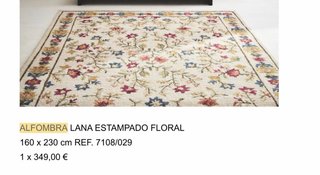 Alfombra ZARAHOME Lana Estampado Floral