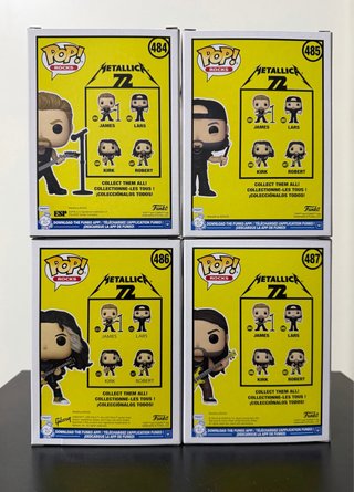 Pack 4 Funko POP! Rocks Metallica 72 Seasons