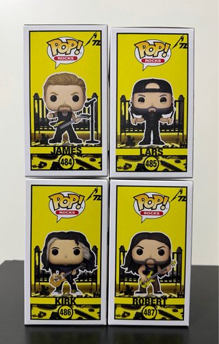 Pack 4 Funko POP! Rocks Metallica 72 Seasons