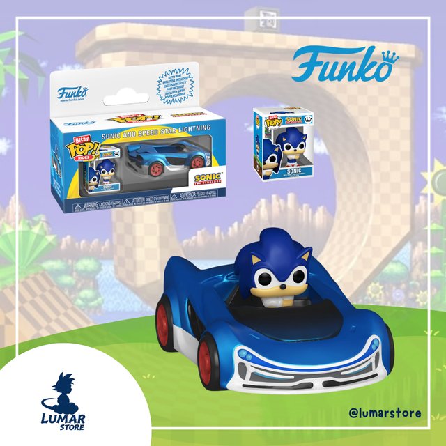 Funko Bitty Rides! Sonic and Speed Star Lightning
