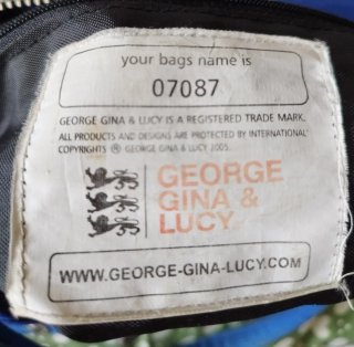 Borsa bauletto George Gina & Lucy blu