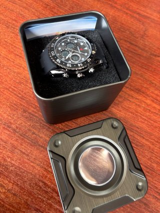 Reloj FREDERIC Negro y Plateado