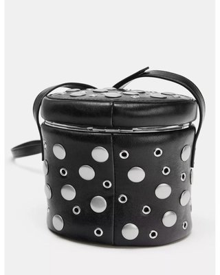 Bolso Zara Negro Tachas