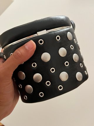 Bolso Zara Negro Tachas