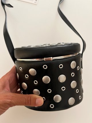 Bolso Zara Negro Tachas